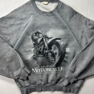 Vintage Biker “Feel The Power” Lightweight Crewneck Sweatshirt